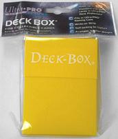 Deck Box - Solid Gul - Opbevaring til 80 Kort