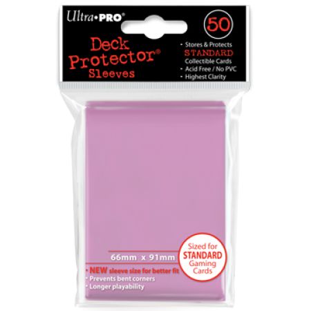50 Lommer Ultra Pro Pro-gloss: Sunset Pink Kortbeskyttere