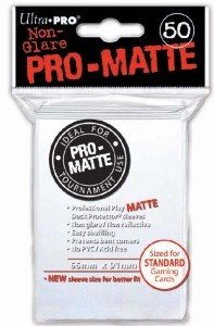 50 Lommer Ultra Pro Pro-matte: Hvide Professionelle Sleeves
