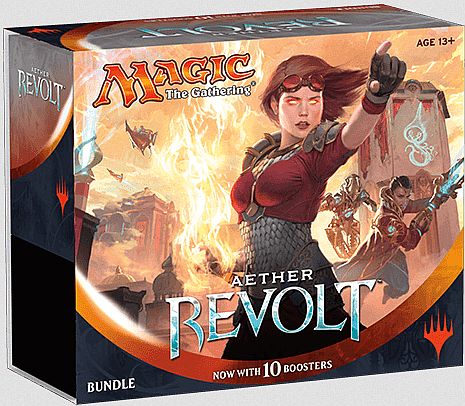 Aether Revolt Bundle - 10 Boosters og Terning til Spil