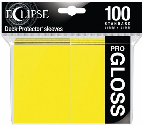 100 Lommer Ultra Pro Eclipse Gloss: Citron Gul Kvalitet
