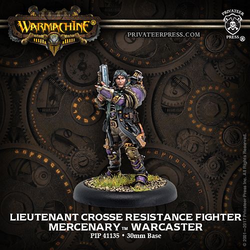 Mercenary: Lieutenant Gastone Crosse Warcaster Pip 41135