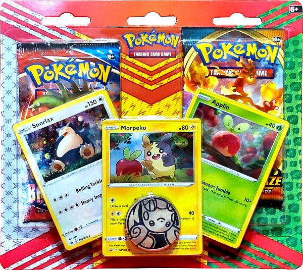 Pokémon Blister Pakke - Morpeko, Snorlax & Applin Booster