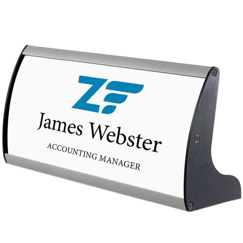 Elegant Aluminium Bordskilt - Ideelt til Menukort 21 cm