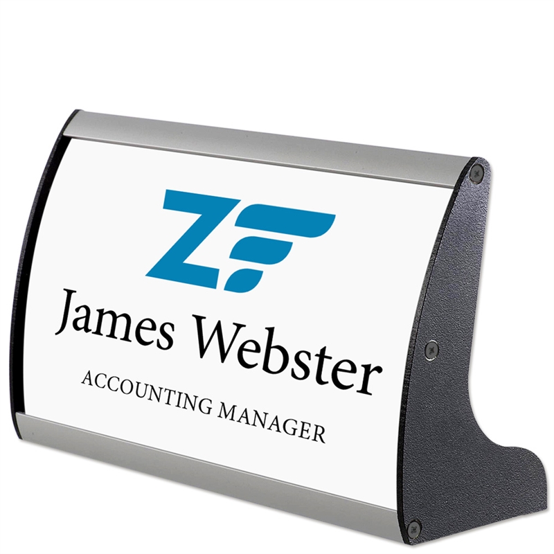 Elegant Bordskilt i Aluminium med APET Frontplade