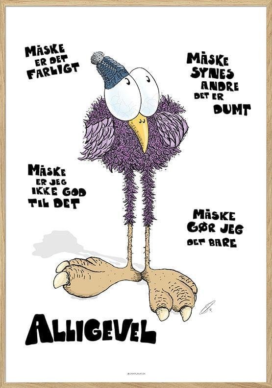 Kreativ Plakat: Det Alt For Fiffige Næb – Unik Kunst