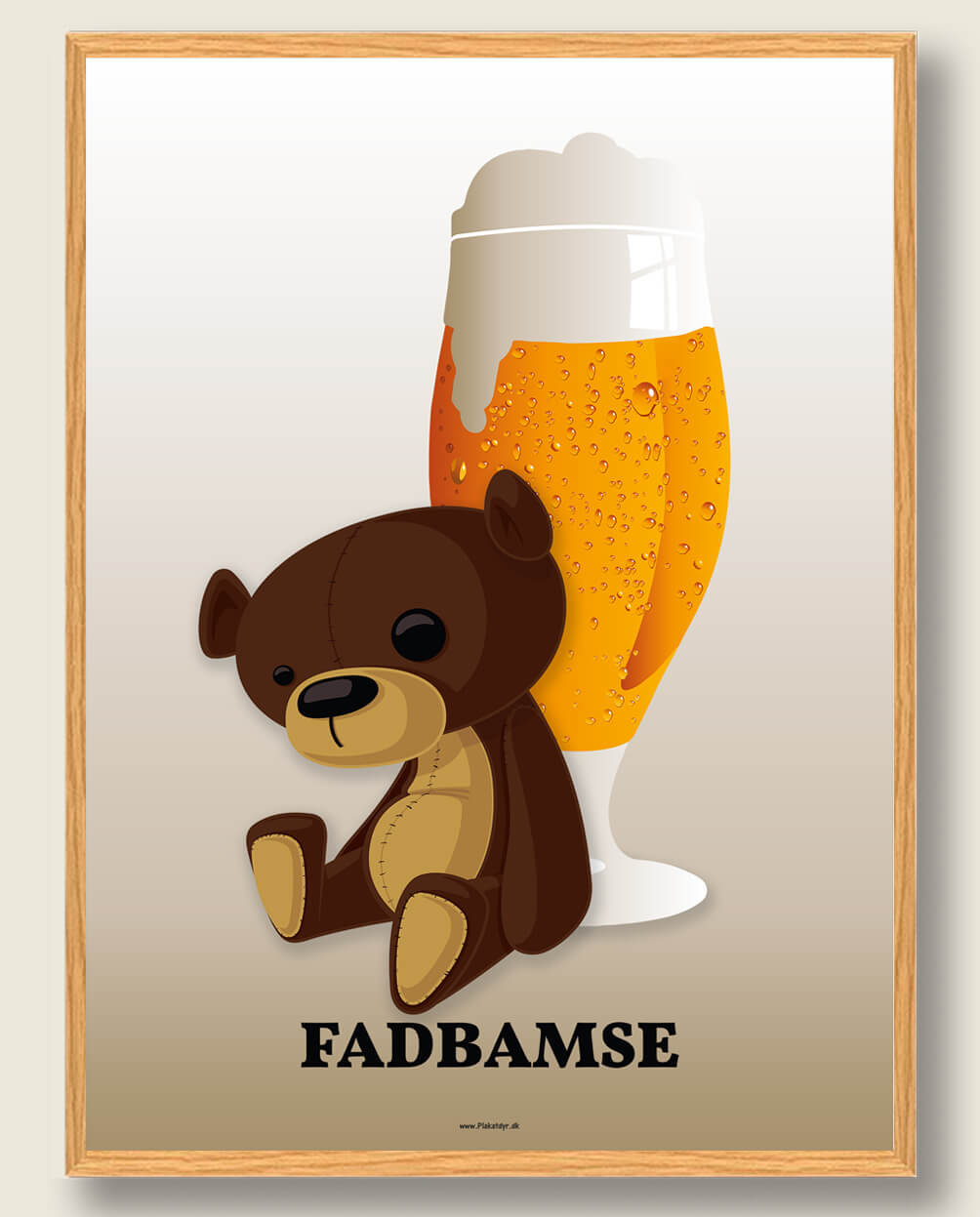 Fadbamse Ølplakat - Den Perfekte Gave til Ølentusiasten!