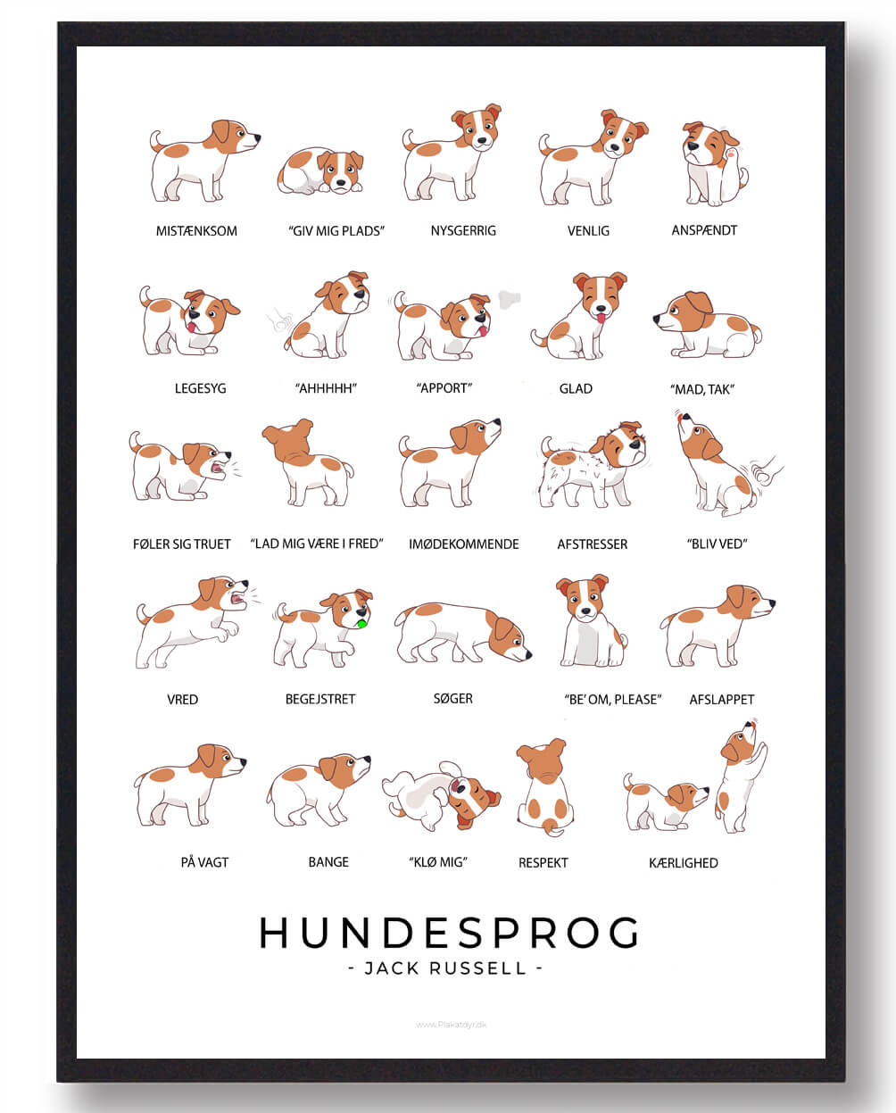 Jack Russell Hundesprog Plakat – Udforsk Kommunikation