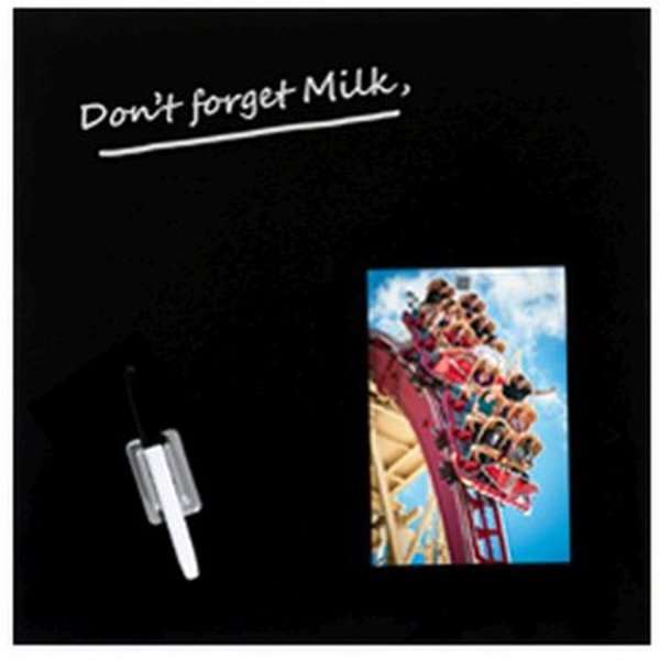 Magnetisk Glastavle Sort 45 x 45 cm – Elegant til hjemmet!