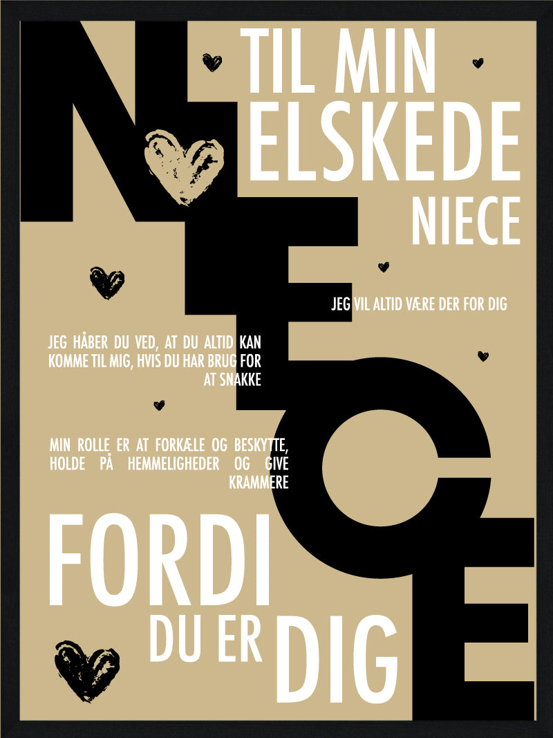 Niece Plakat - Den Perfekte Gave til Din Niece