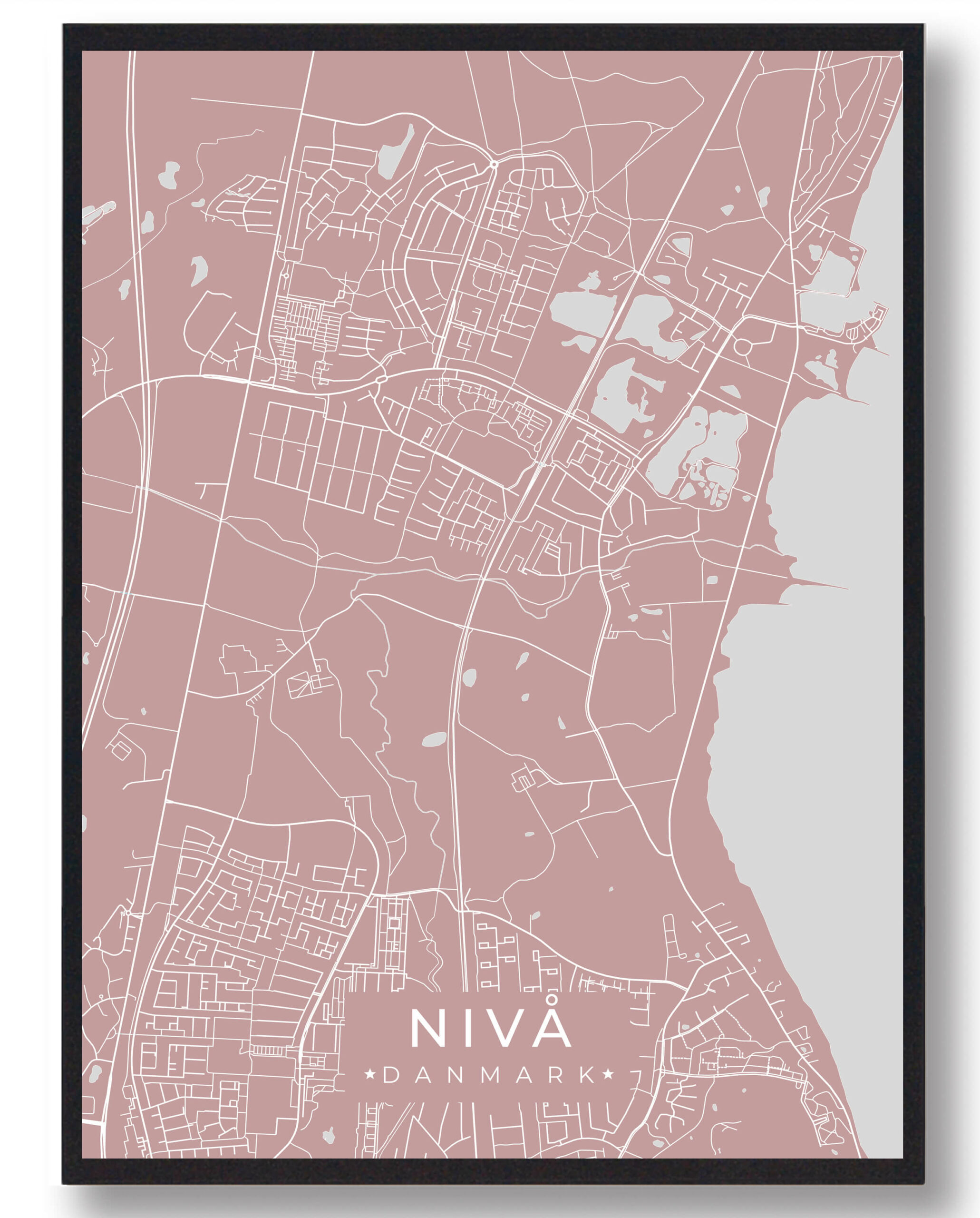 Nivå Plakat i Lyserød - Fantastisk Tilbud!