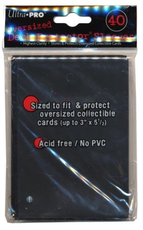 40 Lommer Ultra Pro Sort - Oversized Sleeves til Kort