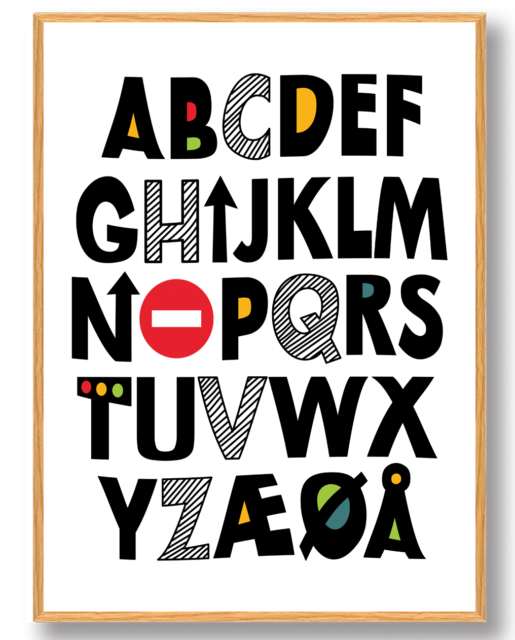 ABC Plakat - Traktorer og Biler til Dit Hjem
