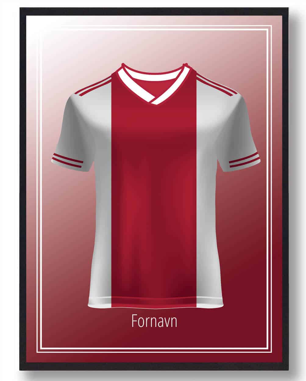 Ajax Fodboldplakat Med Navn – Unik Gave til Fans