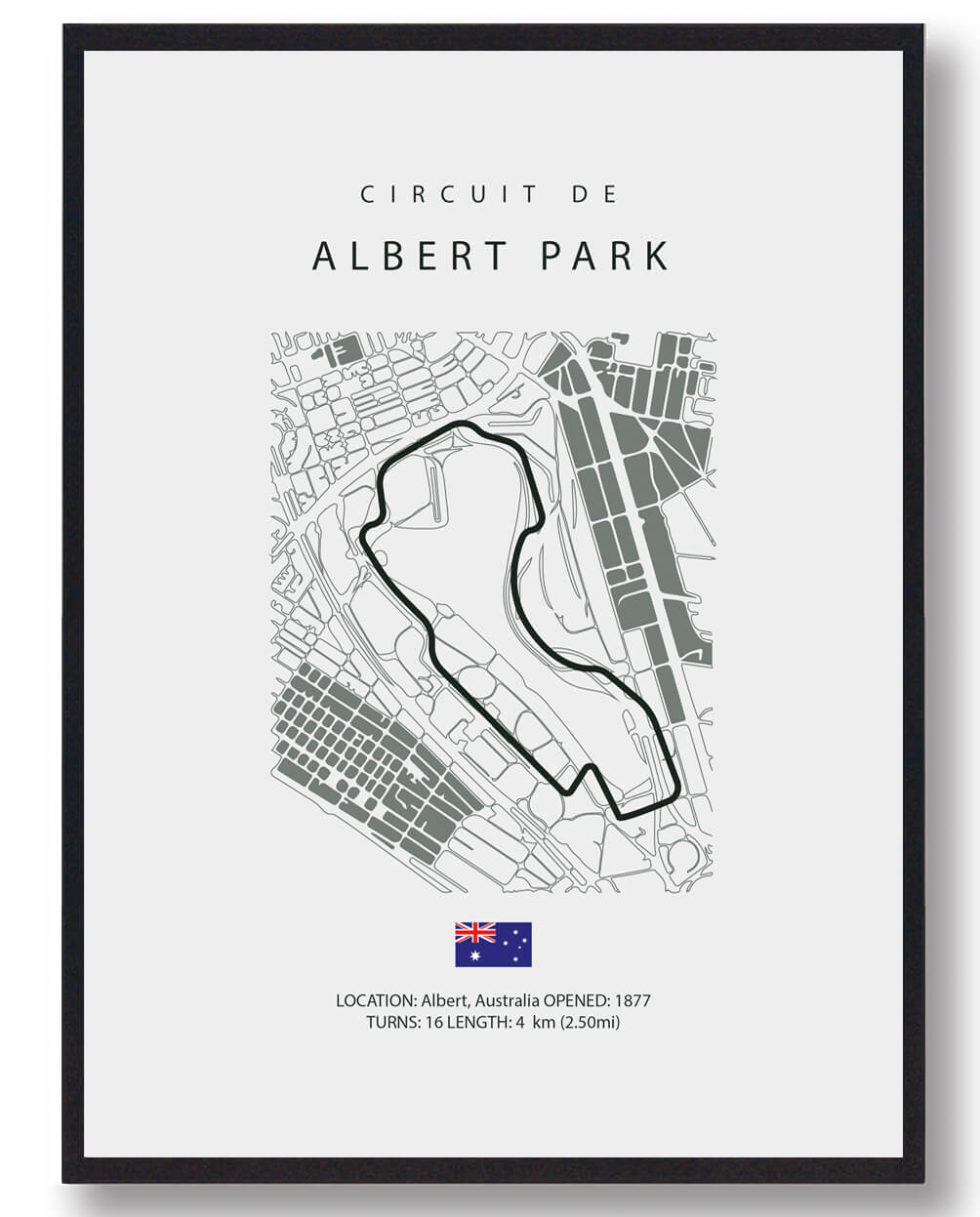 Albert Park Formel 1 Plakat - Oplev Racingens Energi