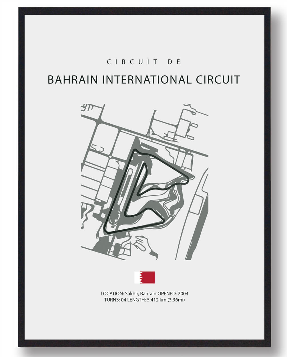 Bahrain Formel 1 Plakat - Oplev Løbsenergien!