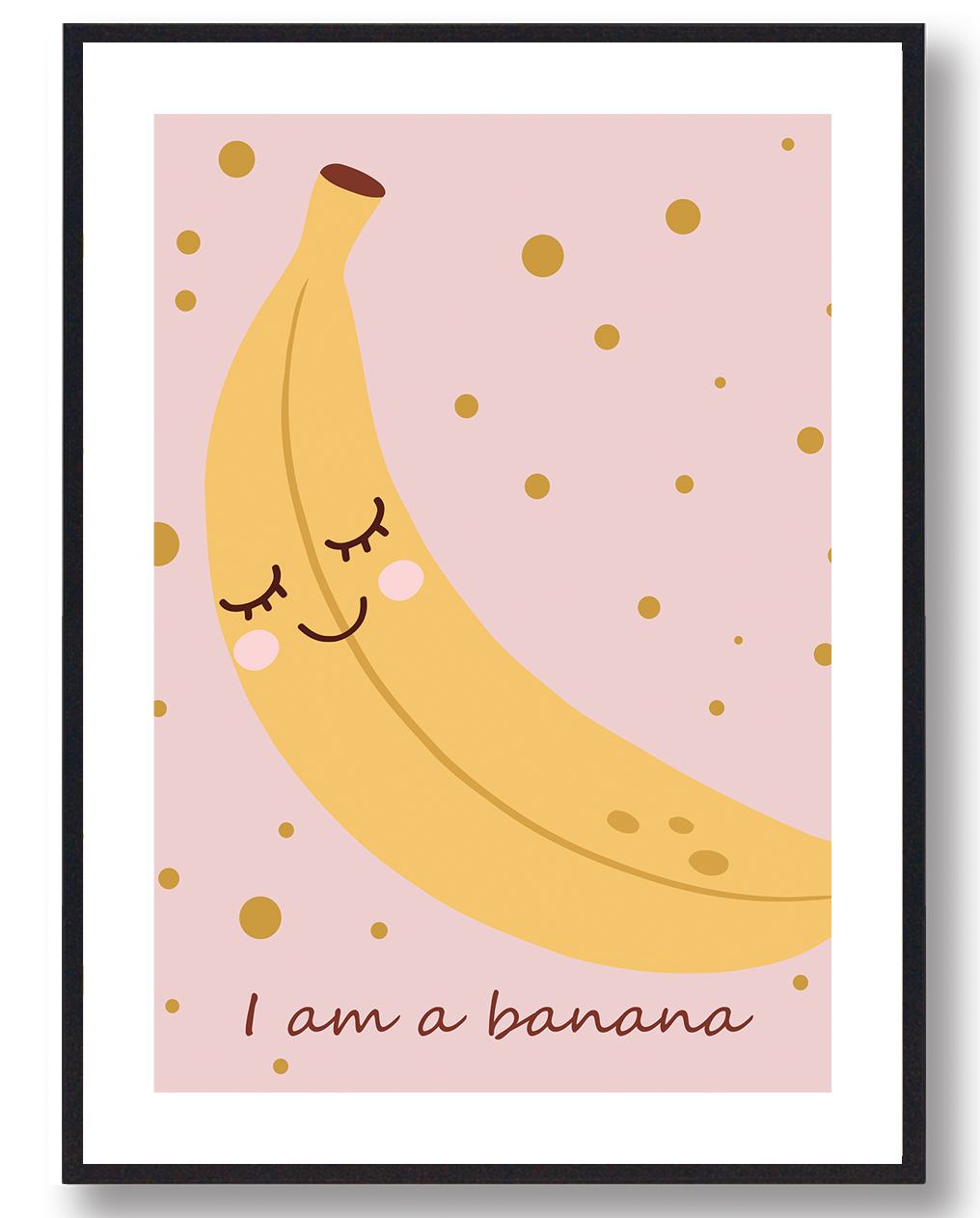 Banan Plakat – Farverig frugtplakat til dit hjem