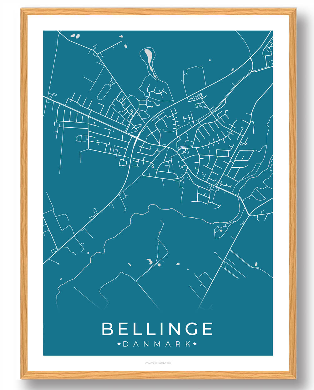 Bellinge By Plakat Blå