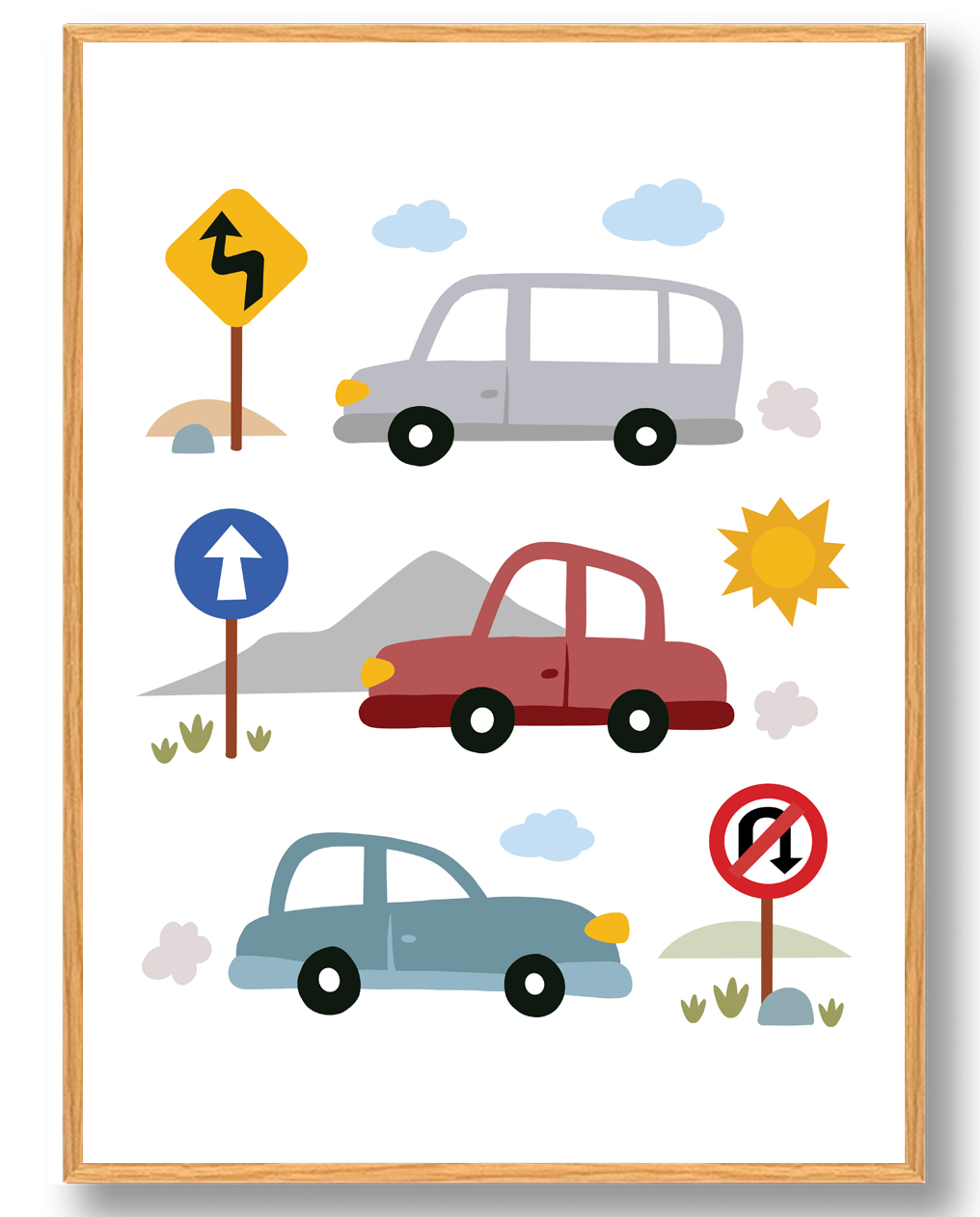 Biler Plakat – Perfekt dekoration til væggen!
