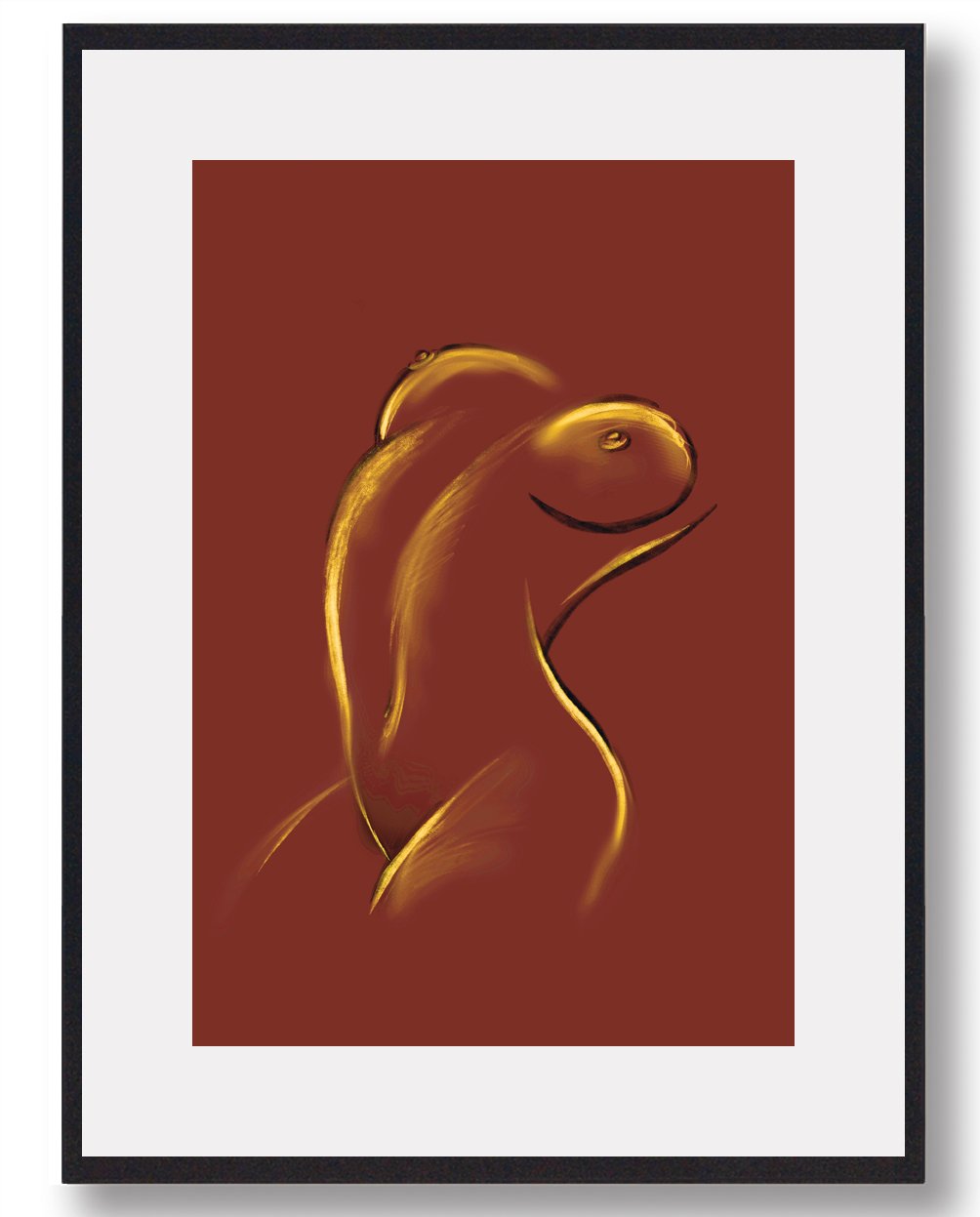 Kunstnerisk Body Croquis Plakat - Unik Kunst til Dit Hjem