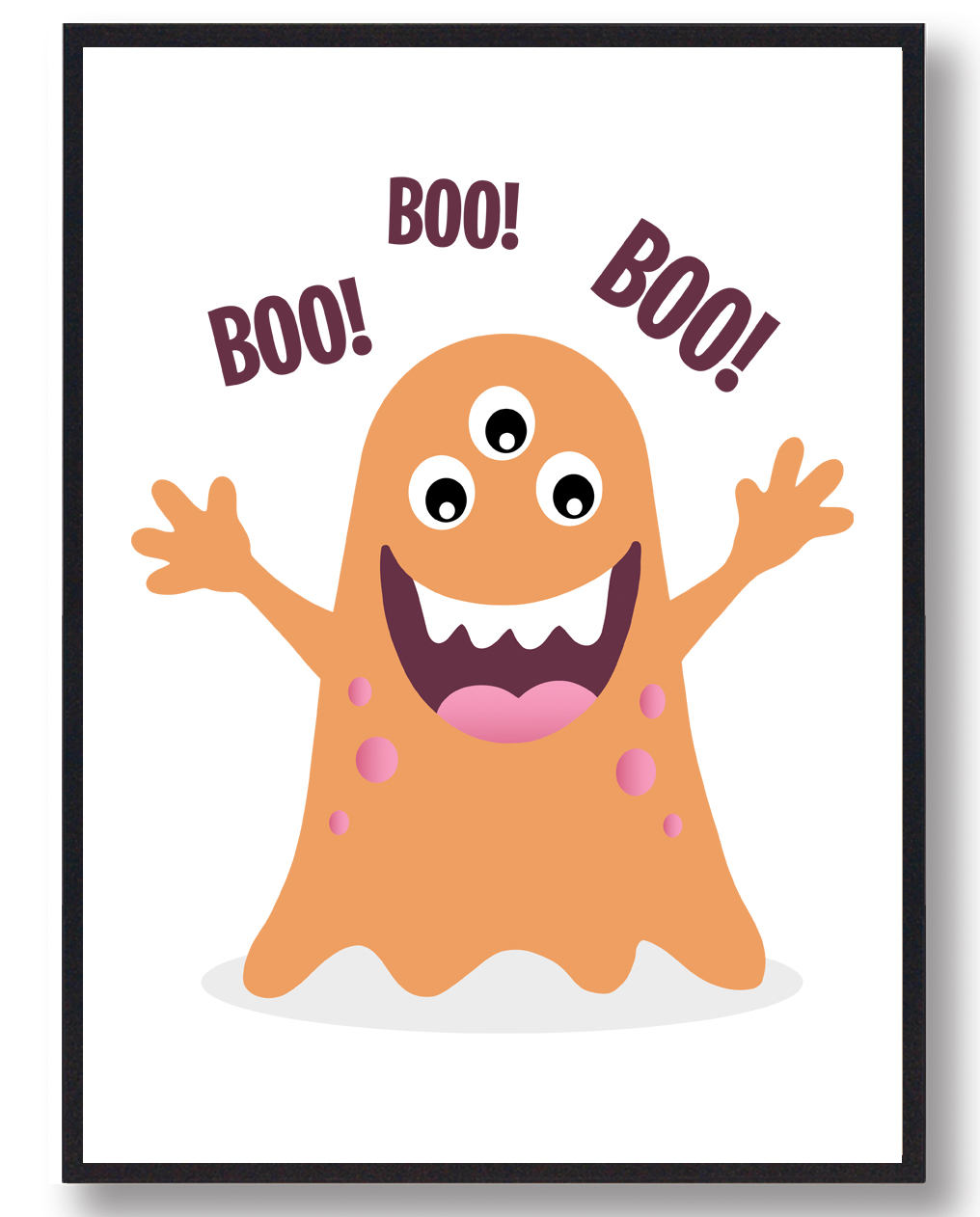 Sød Boo Boo Boo Monster Plakat til børneværelset