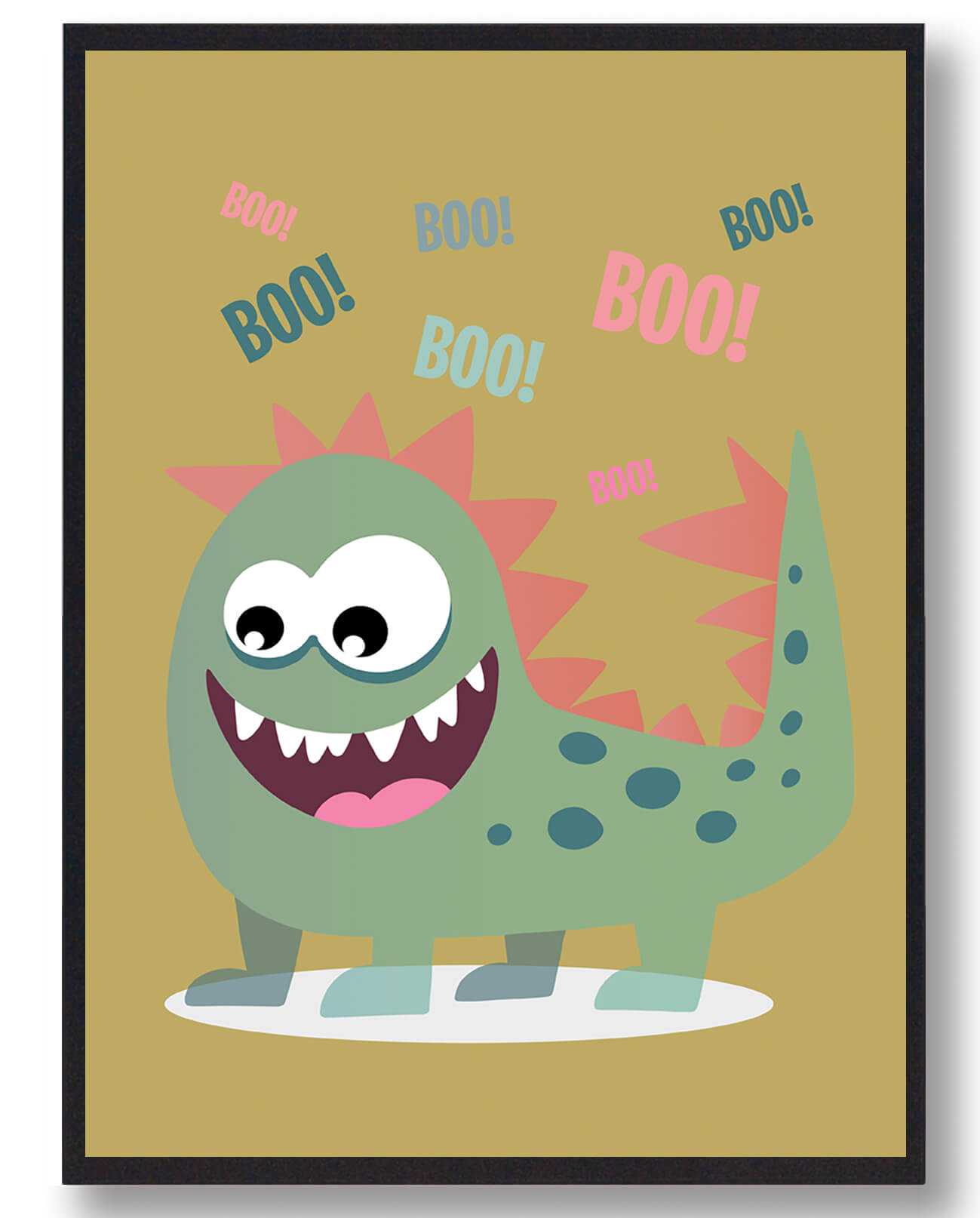Boo Boo Monsterplakat til Børneværelset - Fantastisk Design