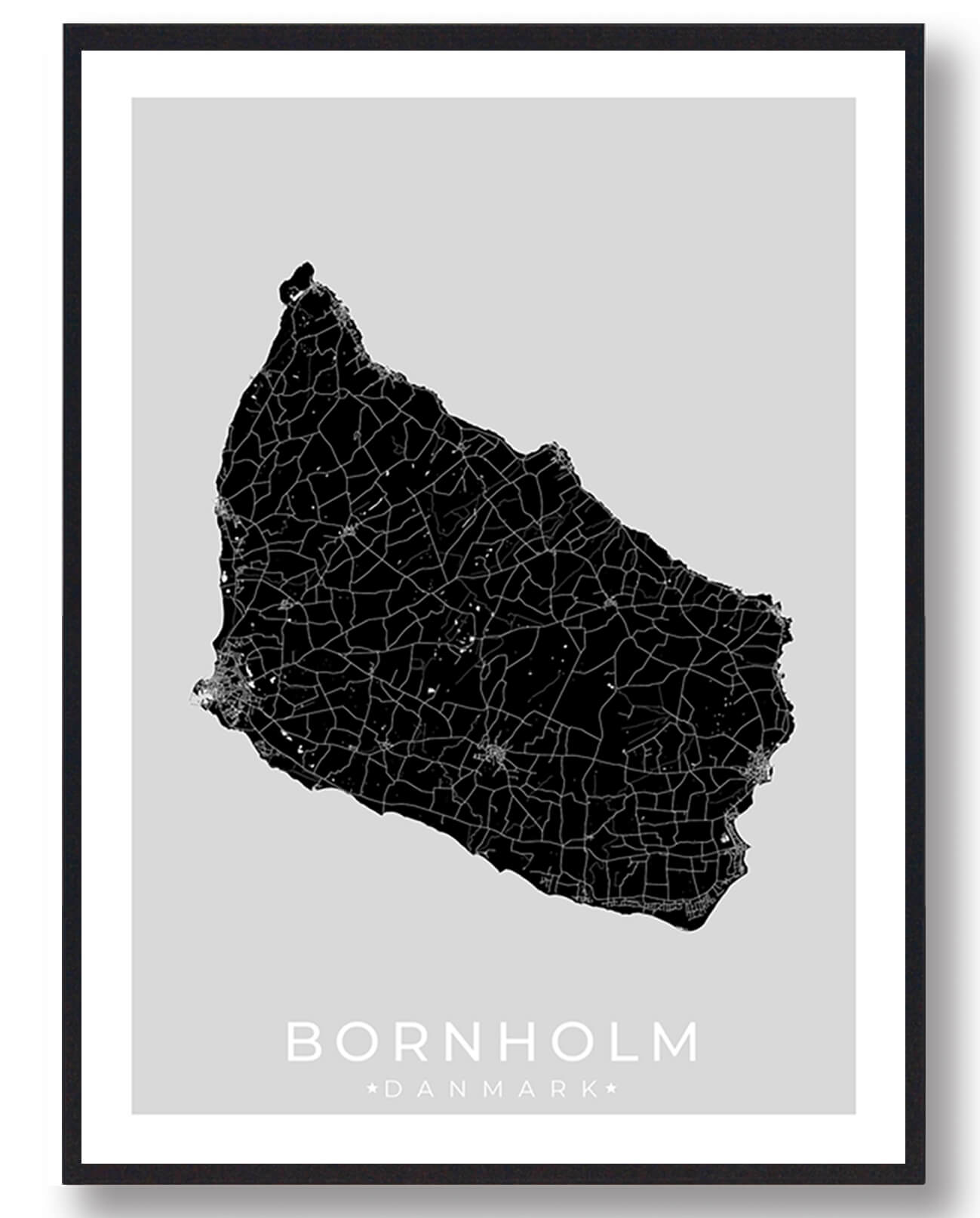 Bornholm Plakat – Elegant Design til Øens Elskere