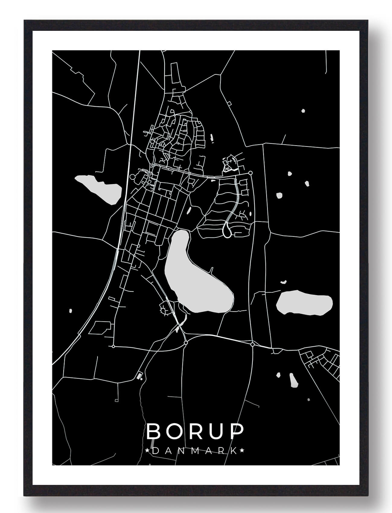 Borup By Plakat Sort