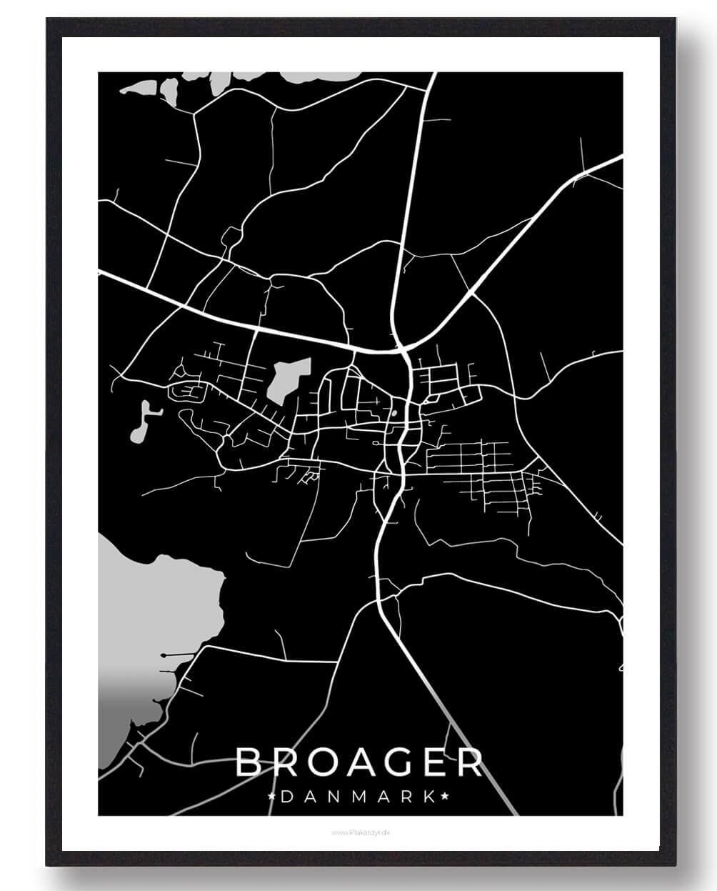 Broager By Plakat - Sort tilbud fra Plakatdyr.dk