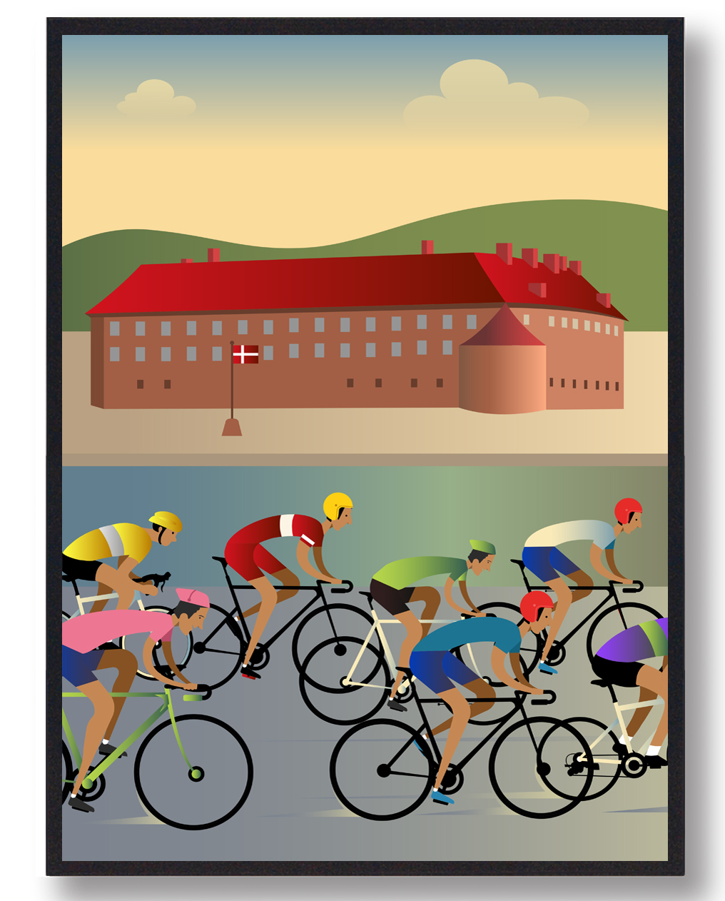 Cykelplakat Sønderborg – Perfekt til cykelentusiaster!
