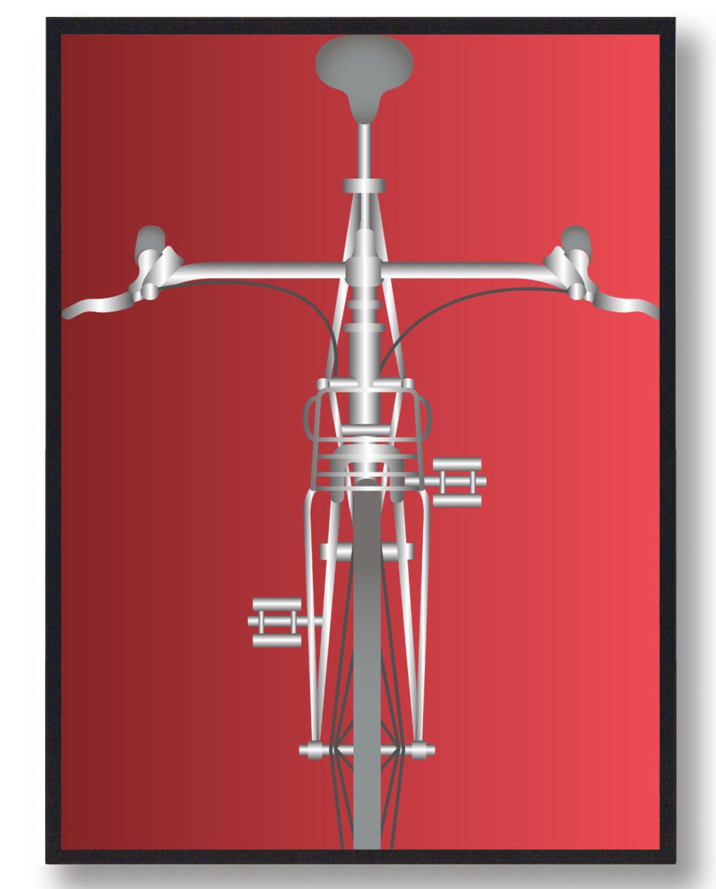 Dannebrogsflag Cykelplakat - Hyld din cykelpassion!
