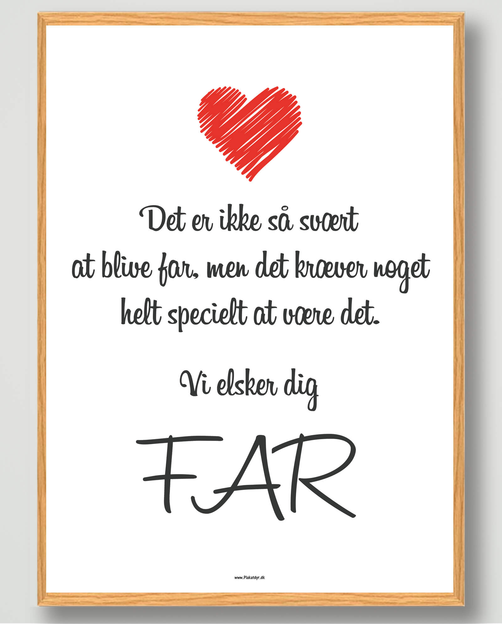 Kærlighed til Far – Plakat til Fars Dag