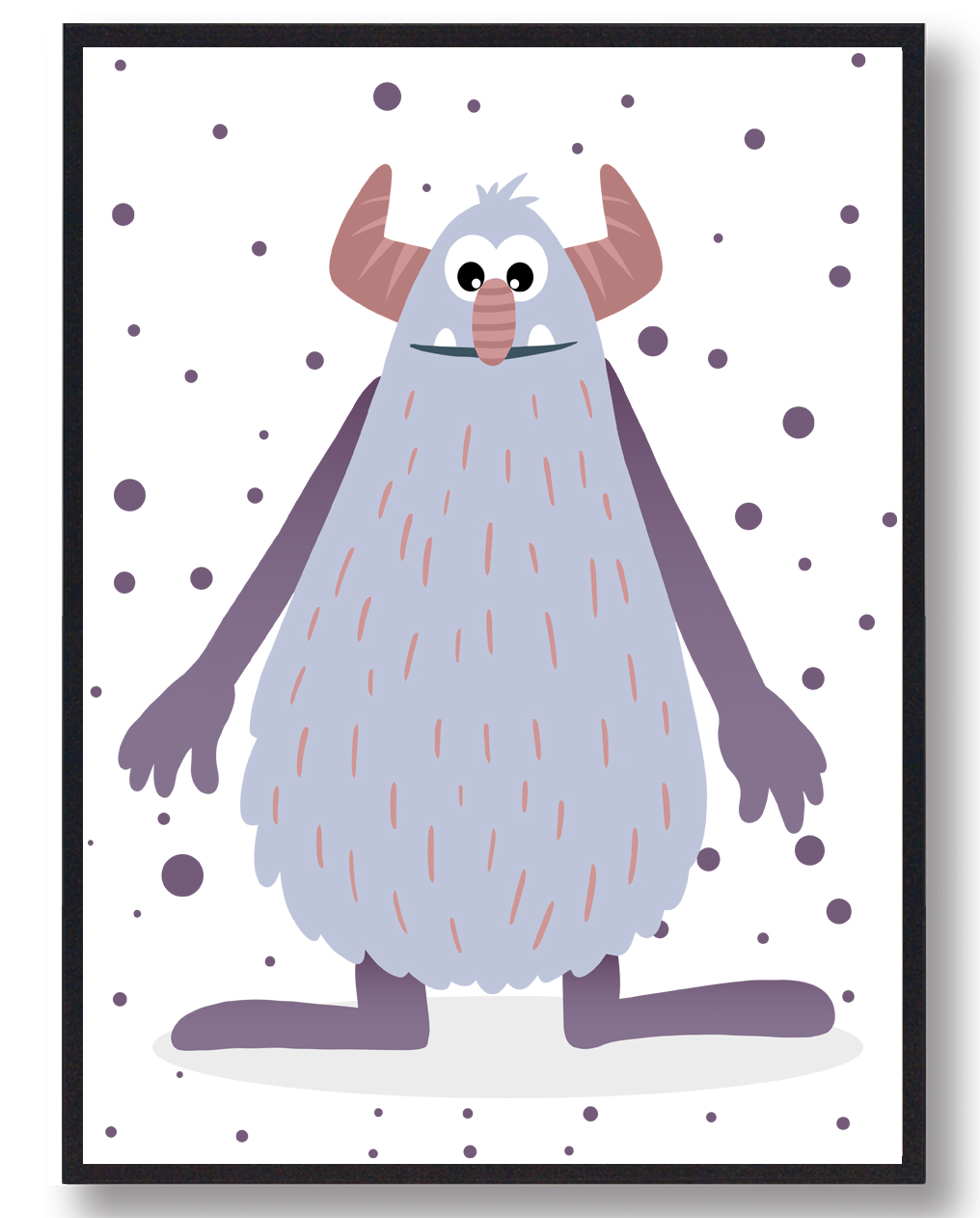 Sød Monster Plakat - Ideel til Børneværelset!