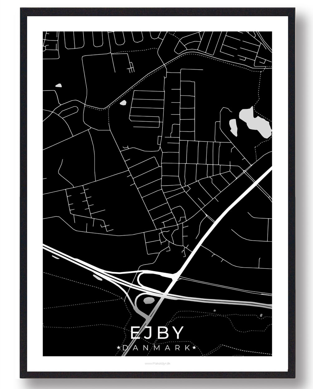 Ejby By Plakat - Sort til Fynselskere!