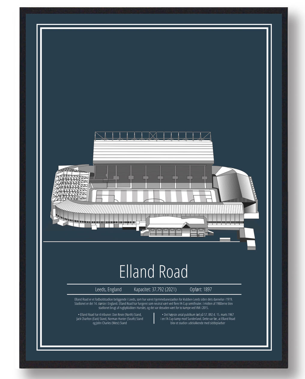 Elland Road Stadion Plakat til Fodboldfans - Must-Have!