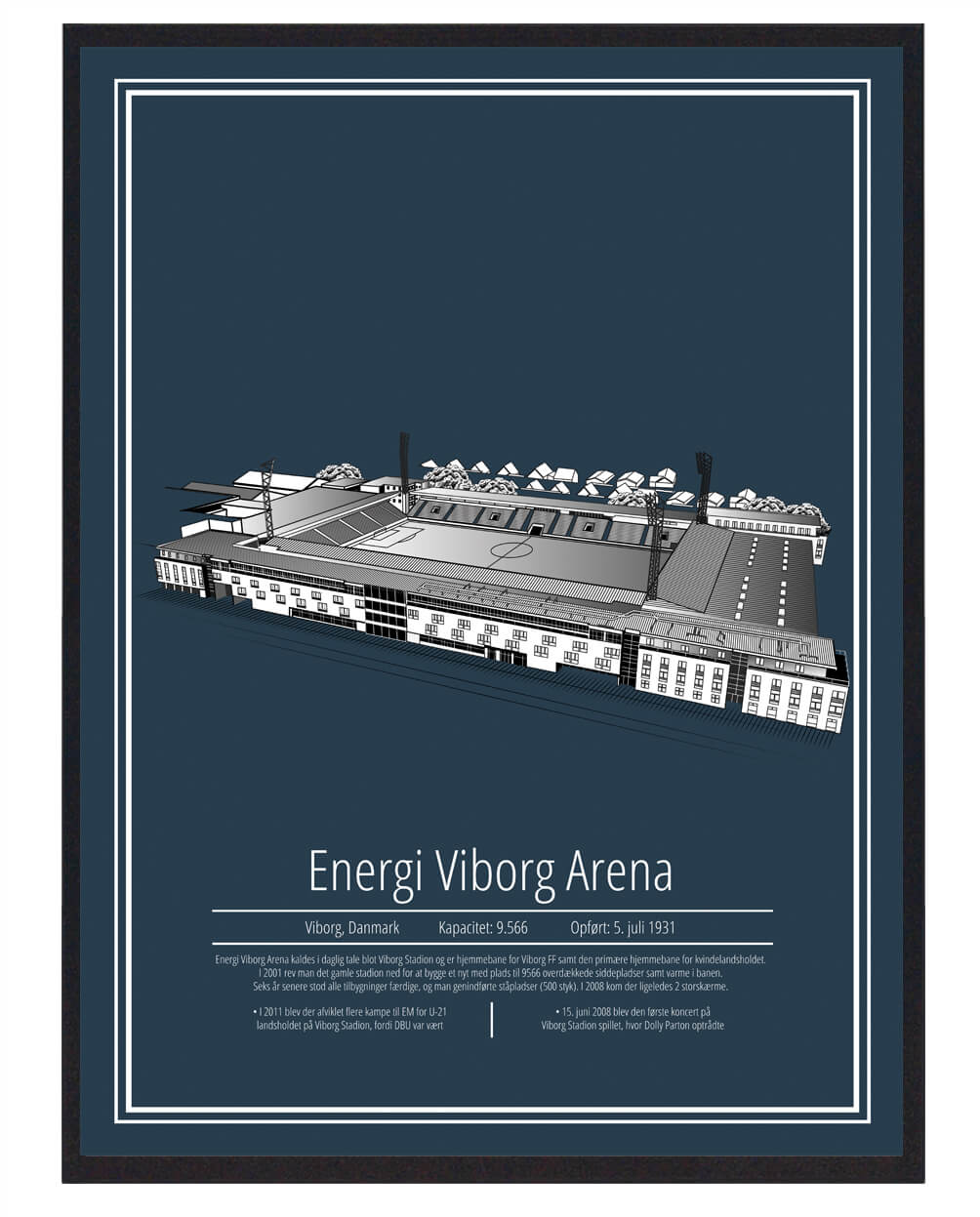 Energi Viborg Arena Plakat - Fodbolddekor til dit hjem