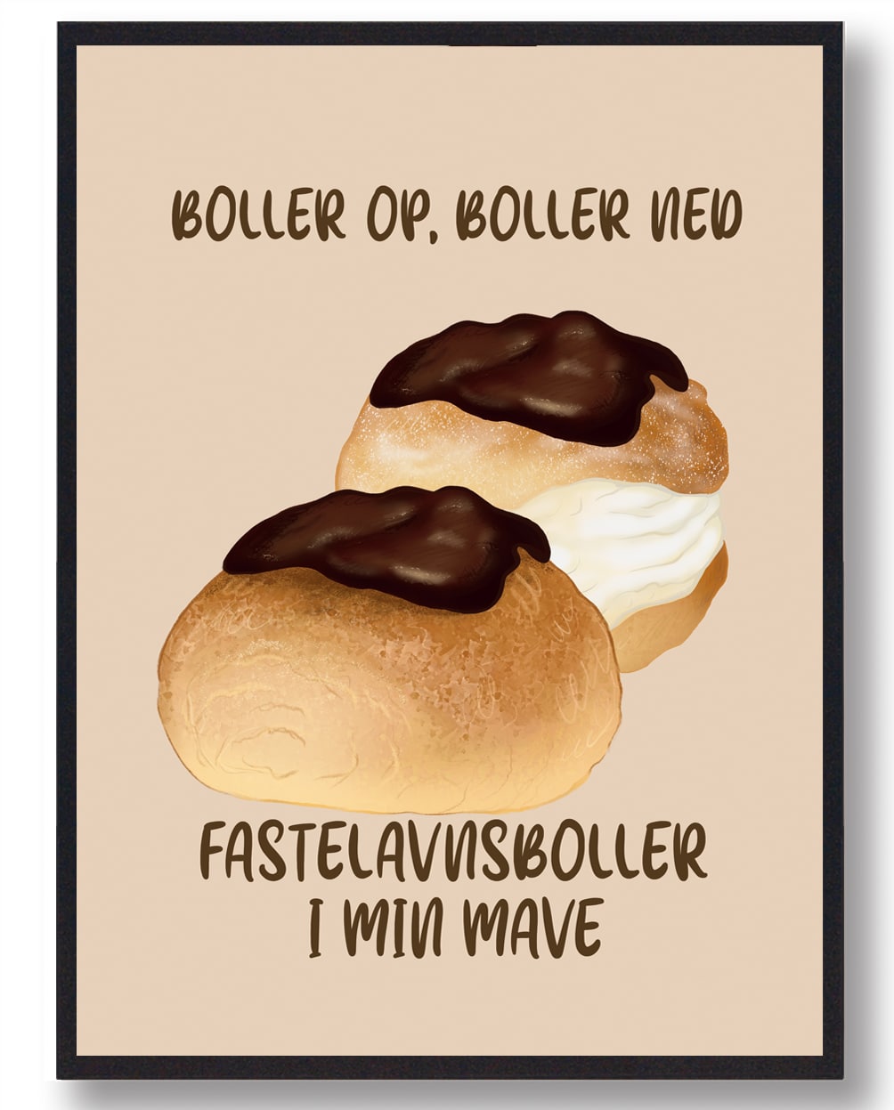 Fastelavnsboller Plakat - Fejr Fastelavn med Stil!
