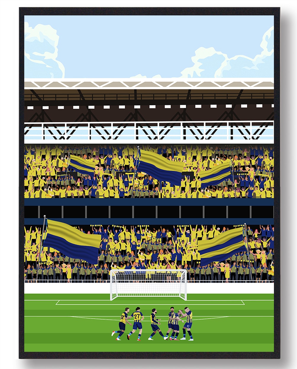 Fenerbahçe Fodboldplakat til Fans - Unik Vægdekoration