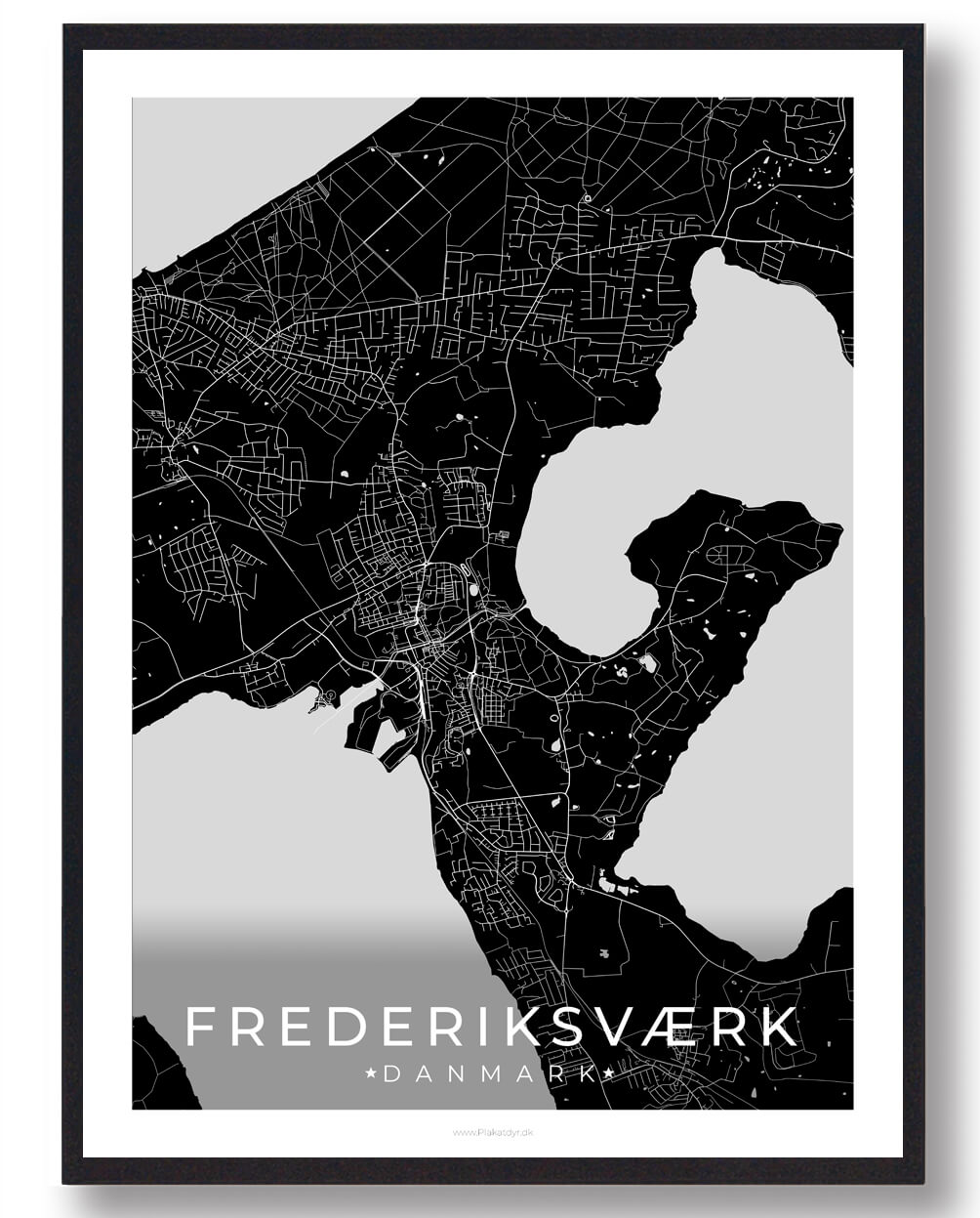 Frederiksværk Byplakat - Stilfuld Dekoration til Hjemmet
