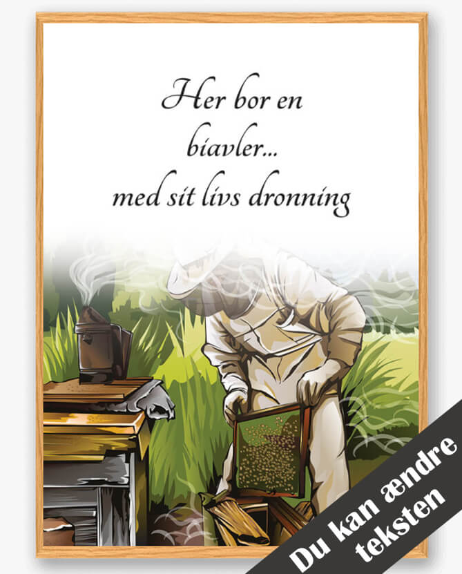 Her Bor En Biavler - Plakat til Personlig Indretning