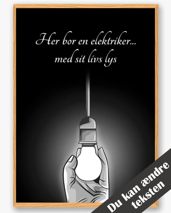 Plakat til Elektrikeren - En Sjov Indretningselement