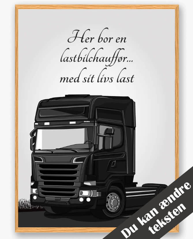 Her Bor En Lastbilchauffør Plakat - Fejr Kærligheden!