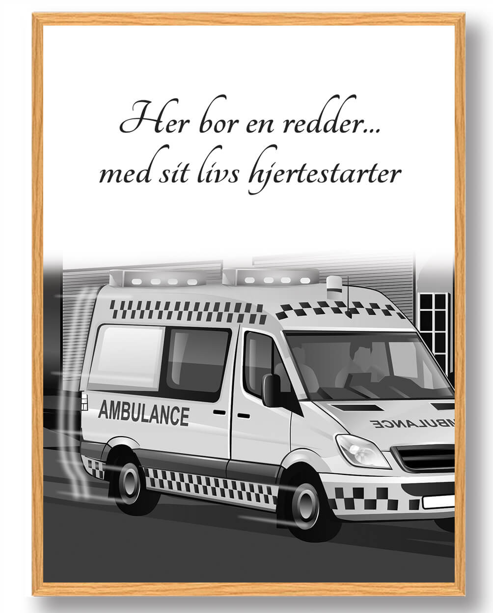 Her Bor En Redder - Plakat til Hjemmets Indretning
