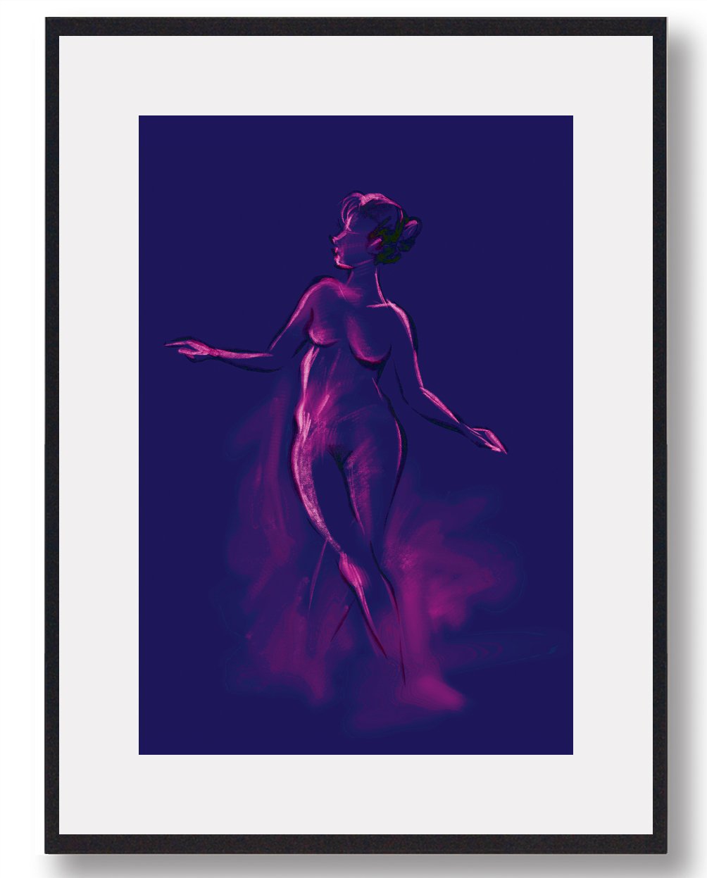 Her I Am - Kunstplakat fra Plakatdyr.dk - Unik Design