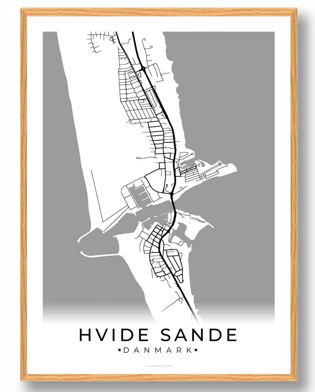 Hvide Sande Plakat - Hvid til Fantastisk Pris!
