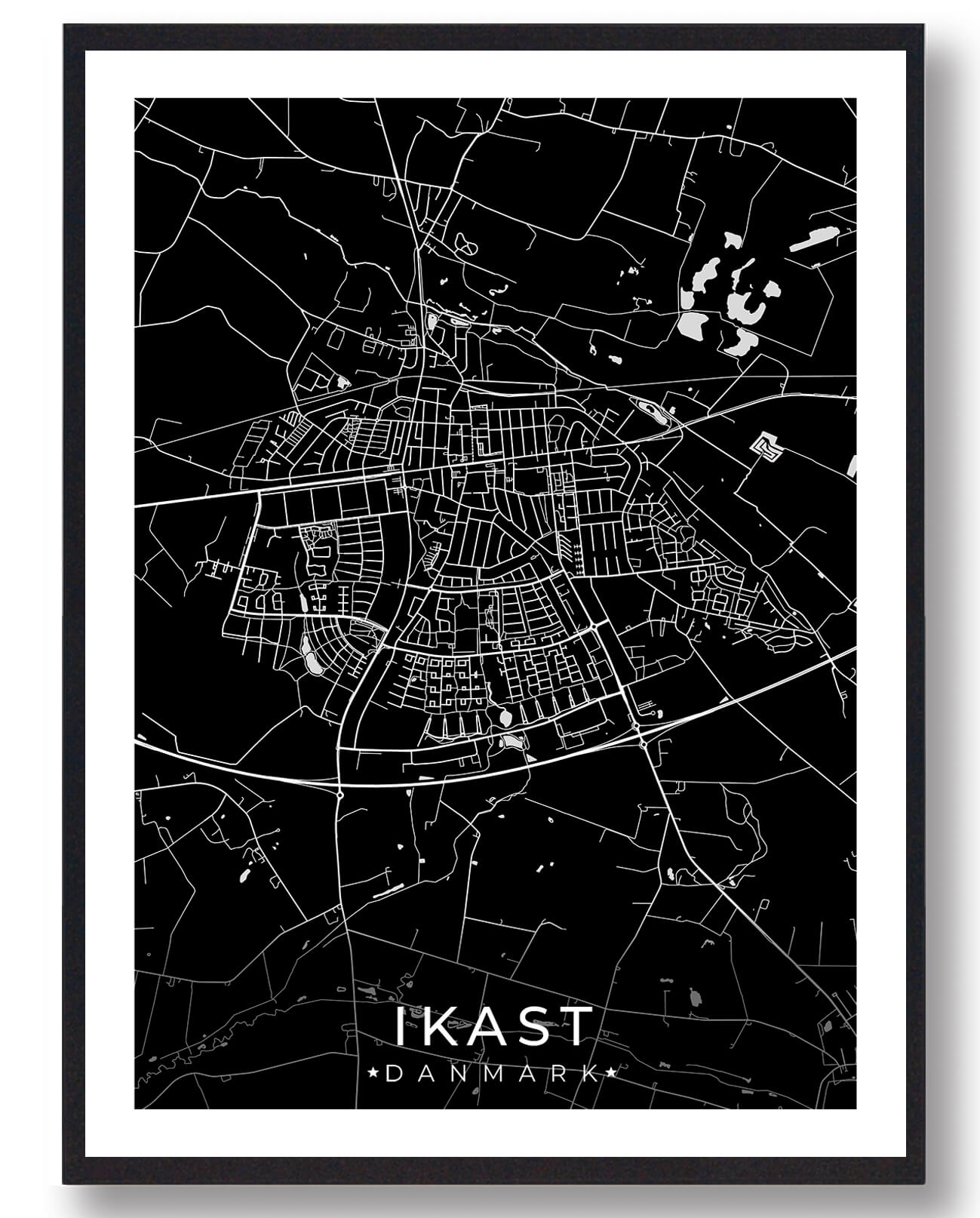Ikast By Plakat - Elegant Design til Dit Hjem