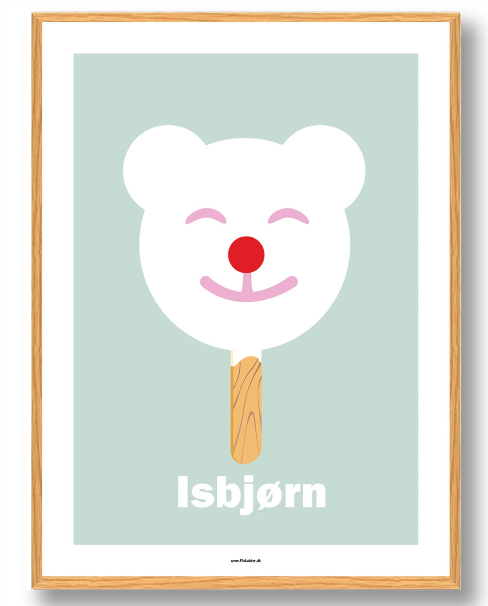 Isbjørn Plakat - Sødt ismotiv til væggen