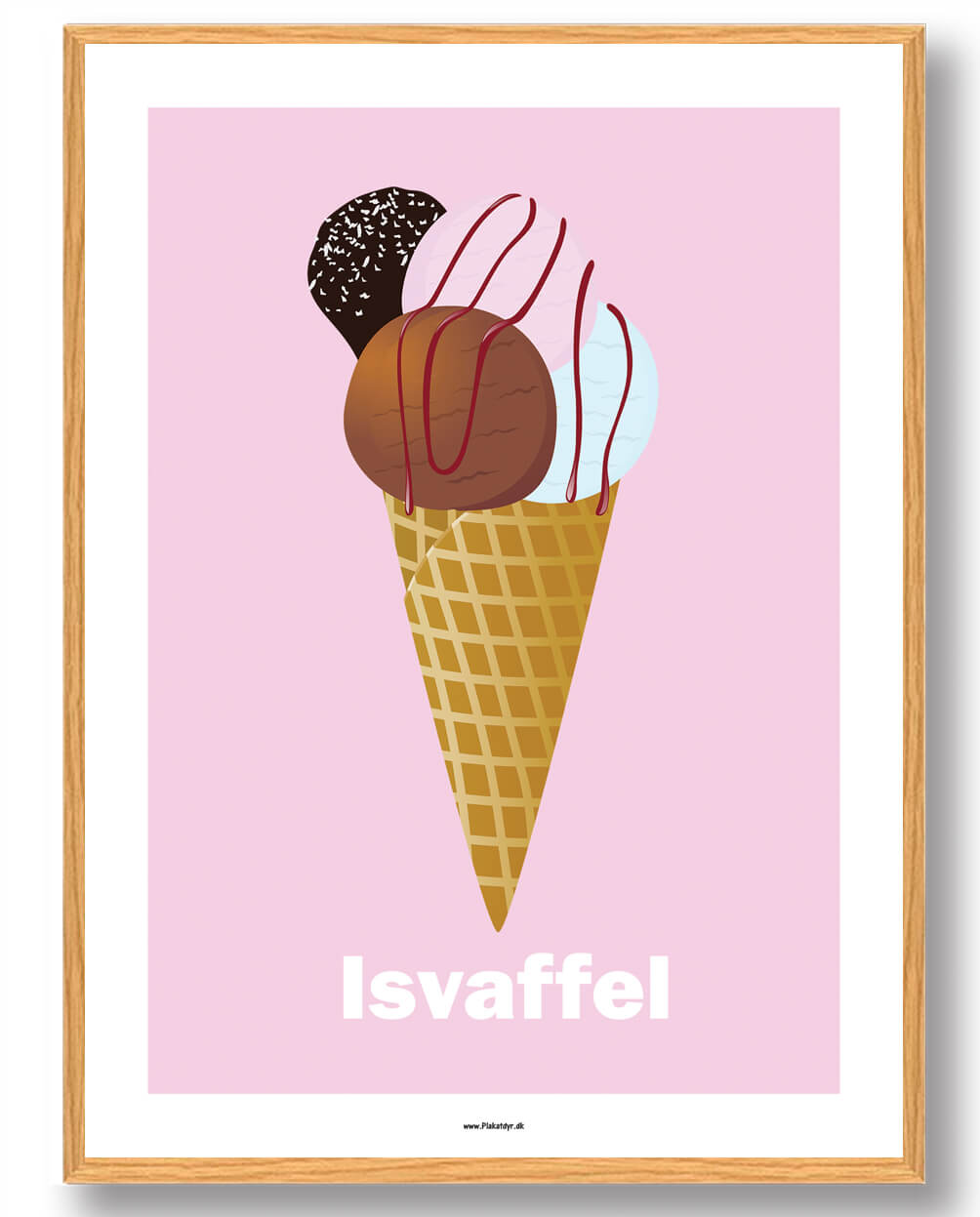 Isvaffel Plakat - Nyd Sommeren Hele Året!