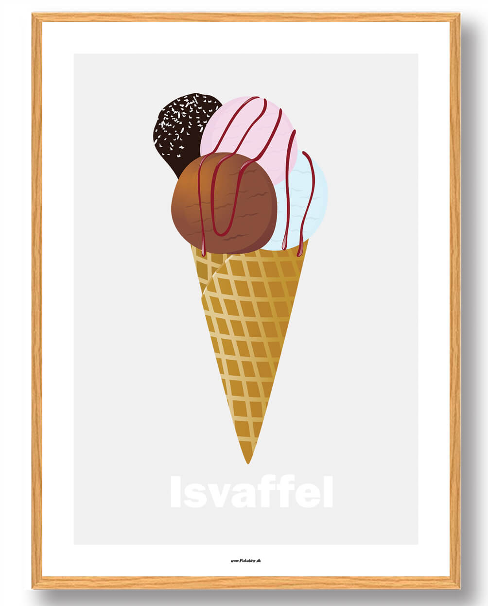 Isvaffel Plakat - Nyd sommeren hele året!