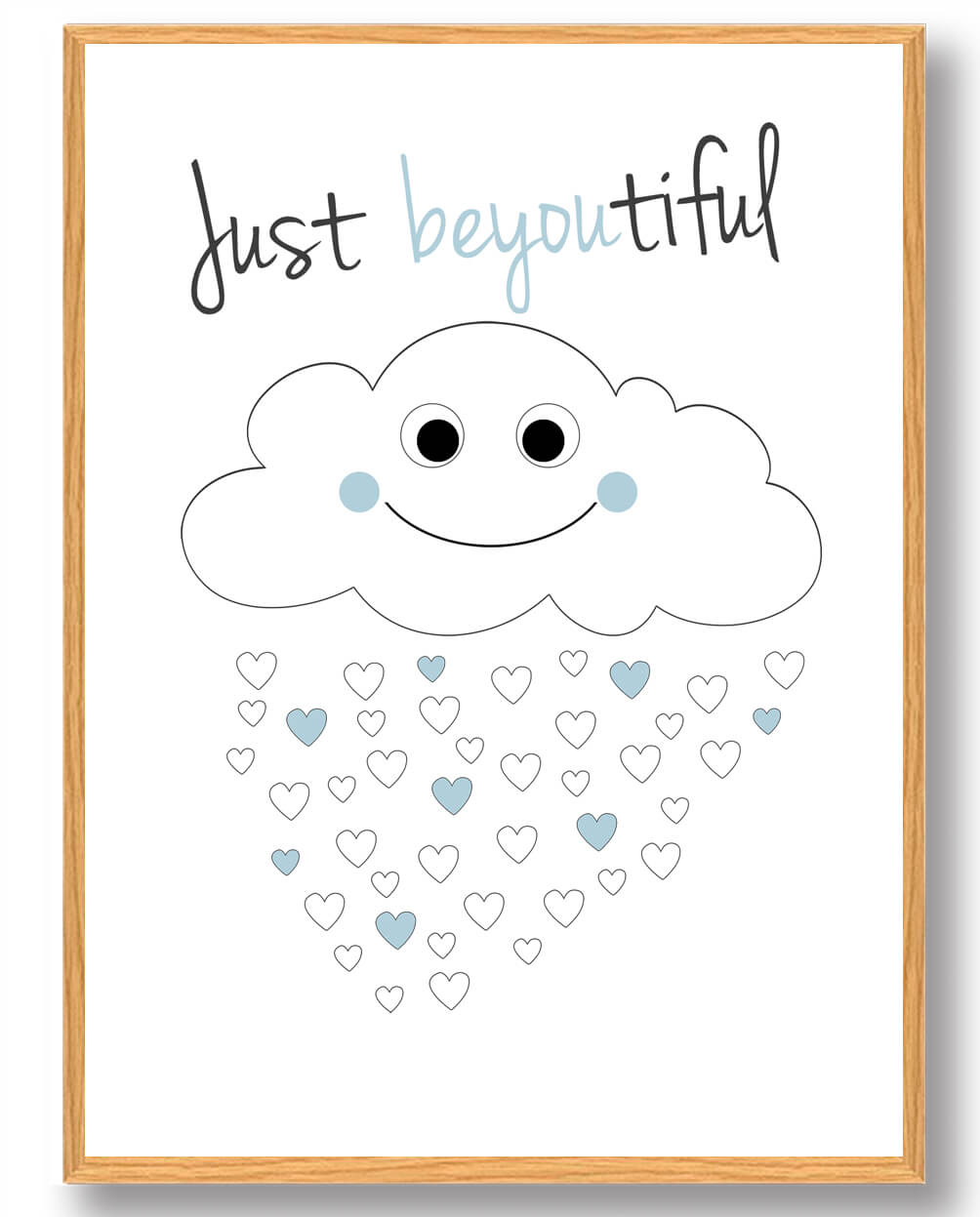 Just Beyoutiful Plakat til Børneværelset - Fantastisk Udsalg!